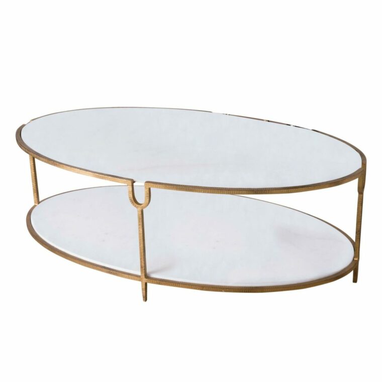 Two-Tier Oval Coffee Table