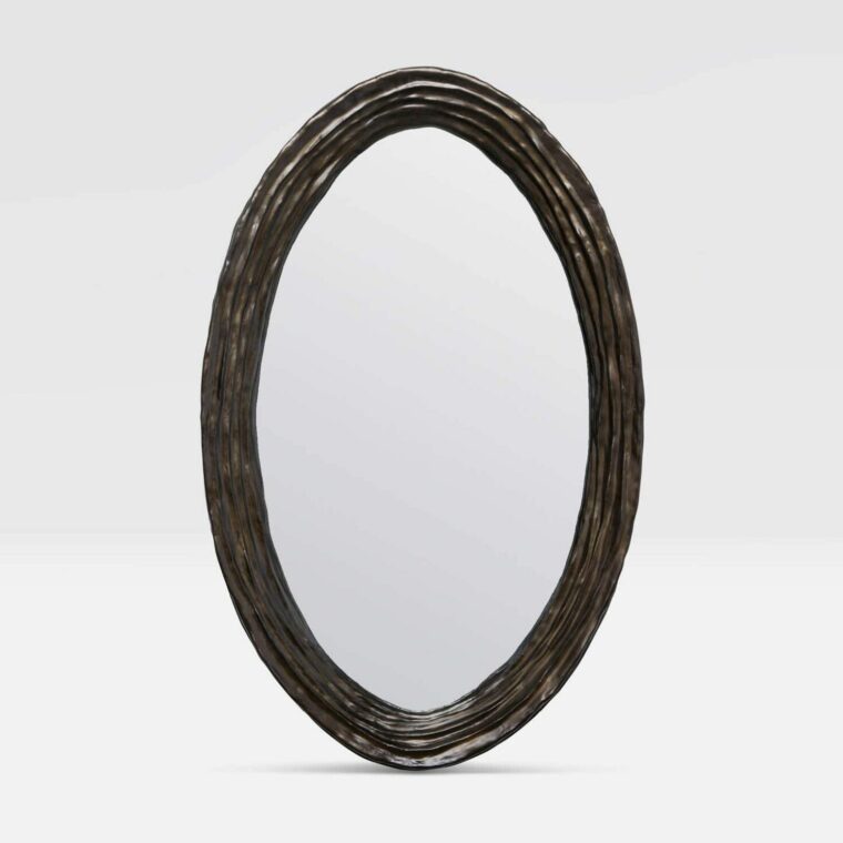 Oval Wavy Resin Mirrors