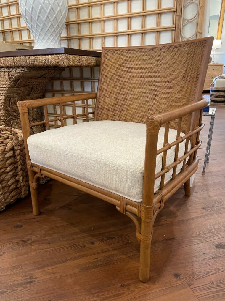 Carlos Chair with Rattan and Caned Back - Image 5