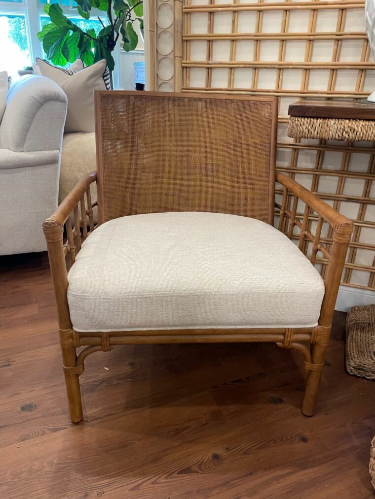 Carlos Chair with Rattan and Caned Back - Image 4