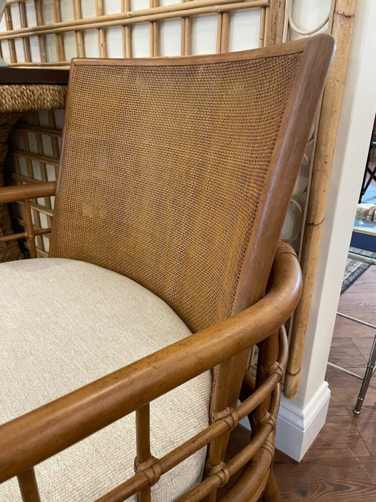 Carlos Chair with Rattan and Caned Back - Image 3