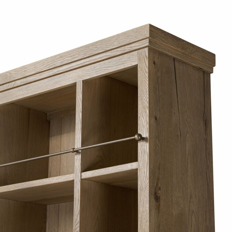 Alistair Bookcase with Brushed Brass Railings - Image 9