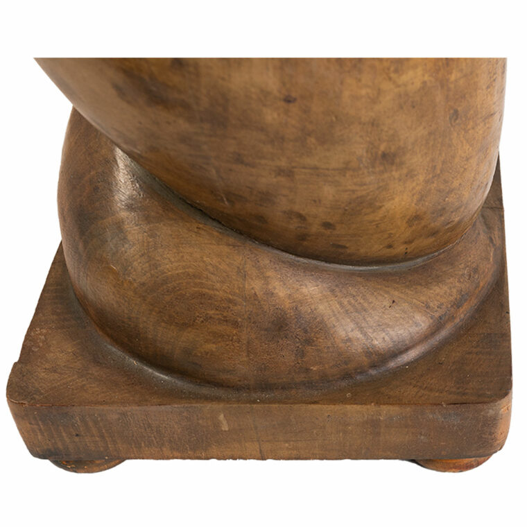 Single French Wood Twist Lamp - Image 3