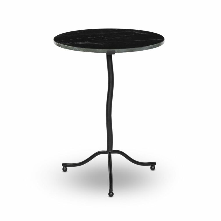 Round Marble End Table with Tripod Base and Ball Feet - Image 18